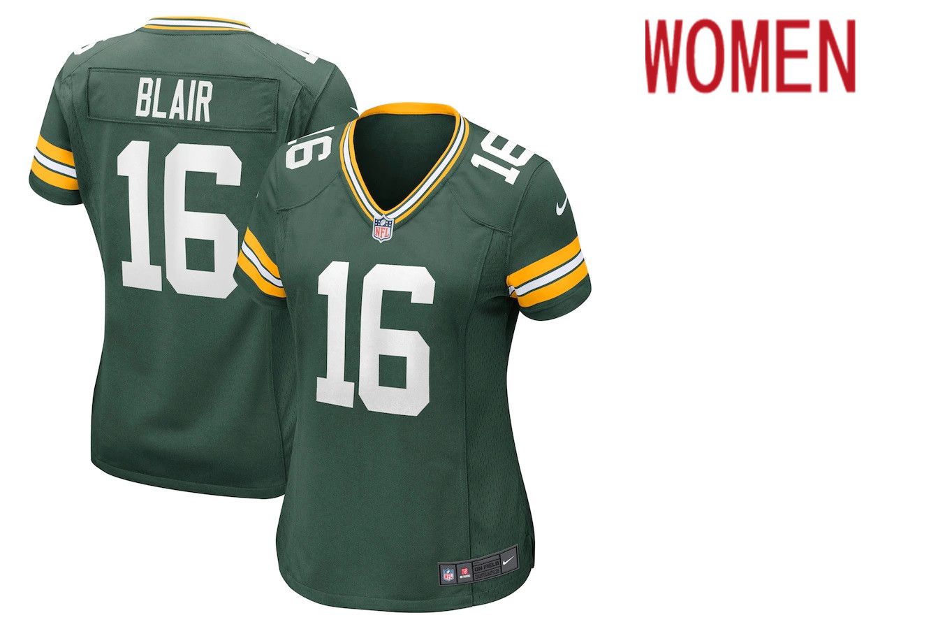 Women Green Bay Packers #16 Chris Blair Green Nike Game NFL Jersey